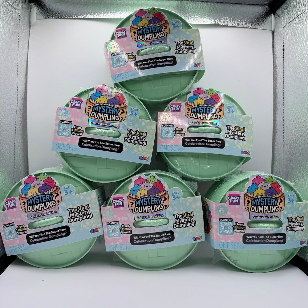 RMS - The Original Mystery Dumpling: Celebrations Edition (Set of 6) NEW Viral